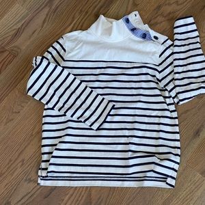 NWOT Jcrew navy striped shirt